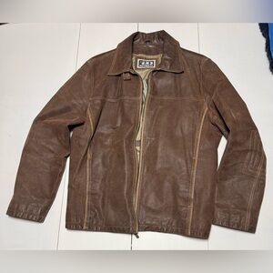 Rothco Men's Brown Leather Field Jacket